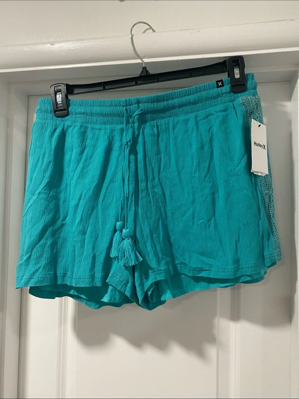🆕 Hurley Womens Lana Crochet Casual Walking Shorts. medium. NWT